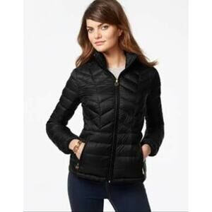 Michael Kors Lightweight Packable Quilted Black Down Jacket Women’s Size S